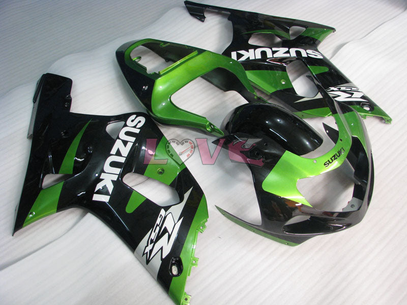 Factory Style - Green Black Fairings and Bodywork For 2001-2003 GSX-R600 #LF4251