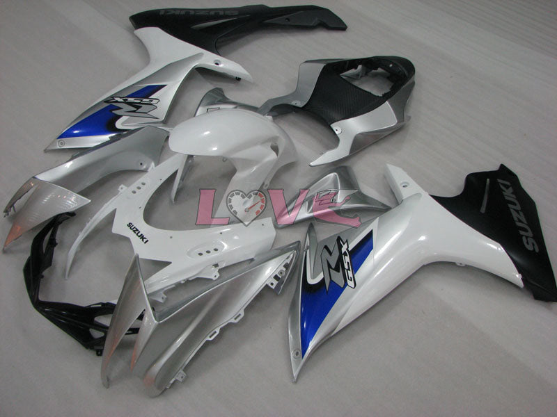 Factory Style - White Silver Fairings and Bodywork For 2011-2026 GSX-R600 #LF3884