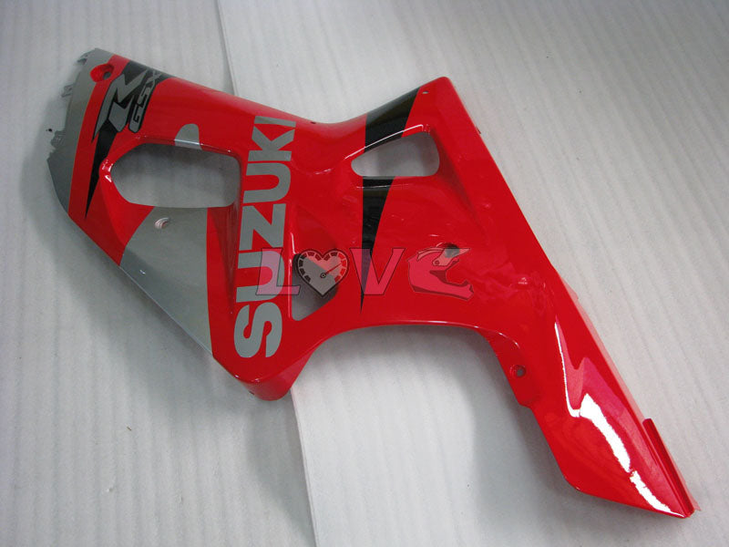 Factory Style - Red Silver Fairings and Bodywork For 2000-2002 GSX-R1000 #LF4135