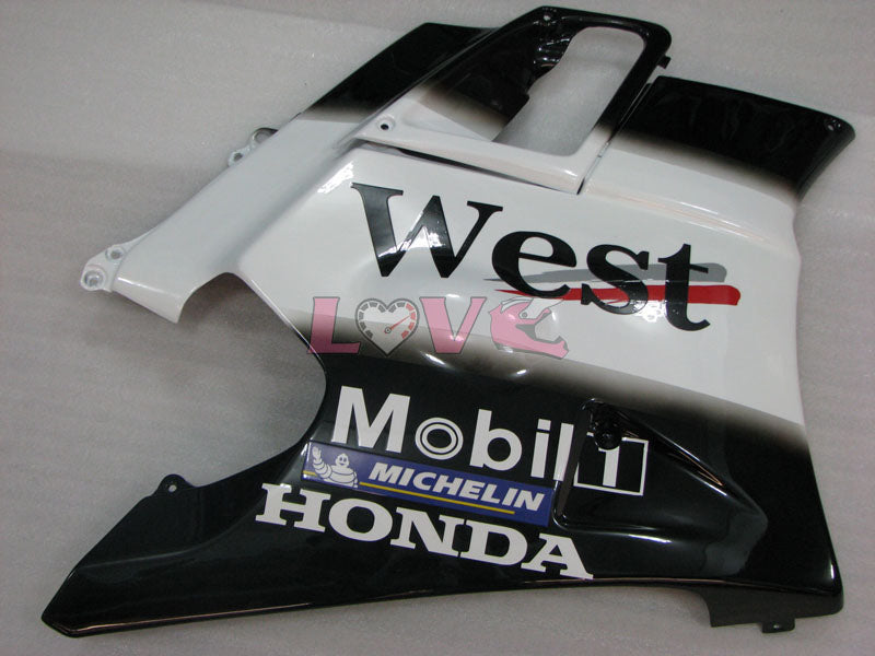 West - White Black Fairings and Bodywork For 1991-1994 CBR600F2 #LF4543