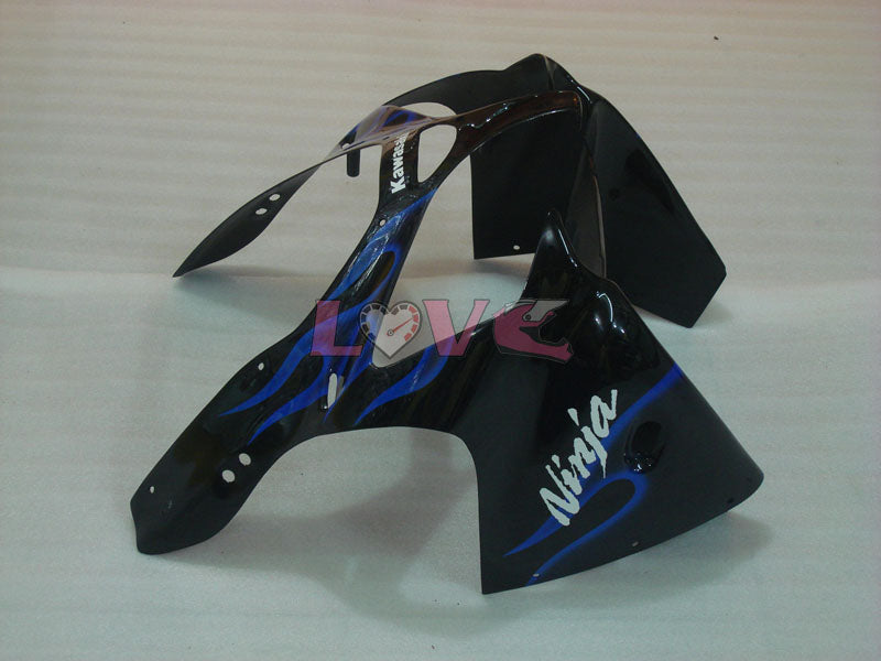 Flame - Blue Black Fairings and Bodywork For 2000-2002 NINJA ZX-6R #LF3326