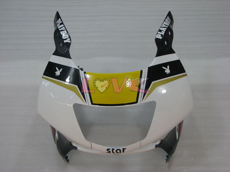 PlayBoy - White Black Fairings and Bodywork For 1995-1996 CBR600F3 #LF4532