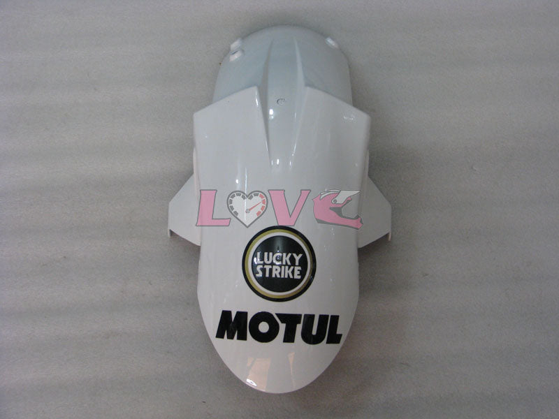Lucky Strike - White Black Fairings and Bodywork For 2005-2006 NINJA ZX-6R #LF5991