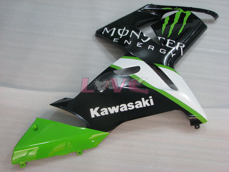 Monster - Green White Black Fairings and Bodywork For 2004-2005 Ninja ZX-10R #LF3270