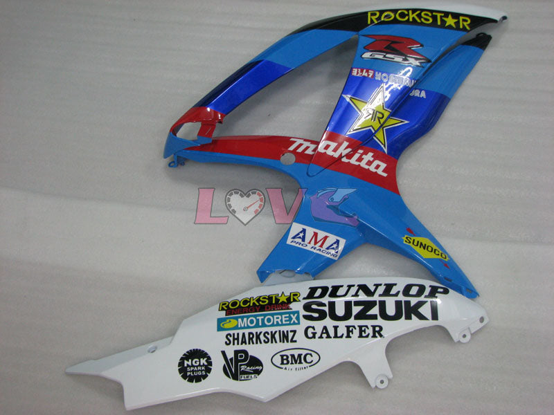 Rockstar - Blue Black Fairings and Bodywork For 2008-2010 GSX-R750 #LF3909