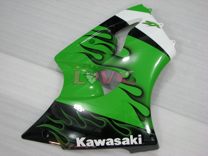 Factory Style - Green Black Fairings and Bodywork For 2000-2002 NINJA ZX-6R #LF3336