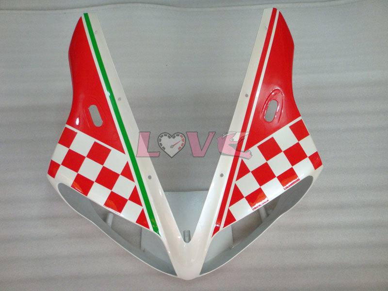 ABARTH - Red White Matte Fairings and Bodywork For 2002-2003 YZF-R1 #LF7044
