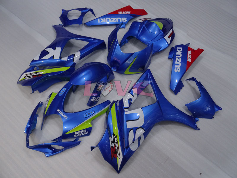 MOTUL - Blue Fairings and Bodywork For 2007-2008 GSX-R1000 #LF3830