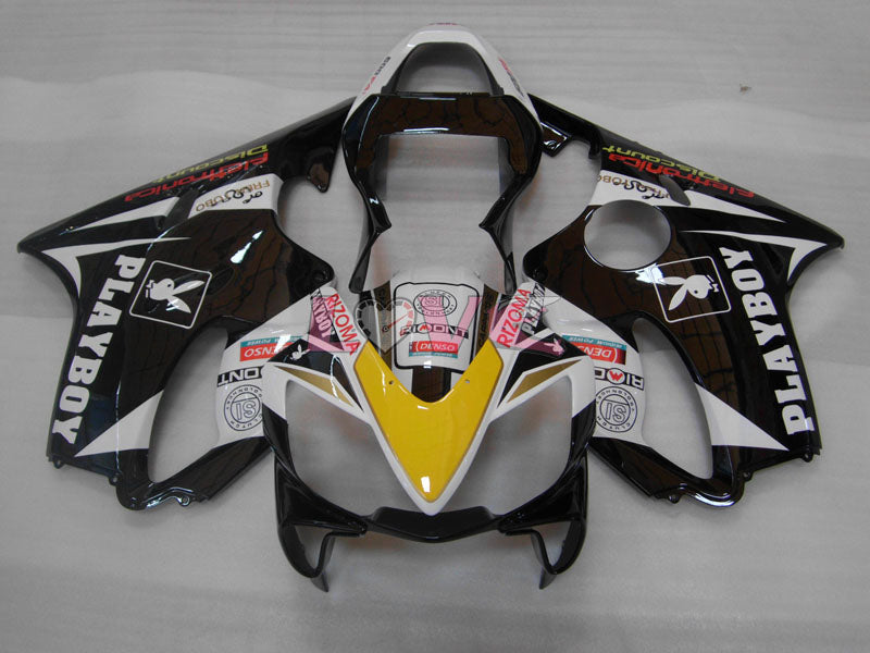 PlayBoy - White Black Fairings and Bodywork For 2001-2003 CBR600F4i #LF4494