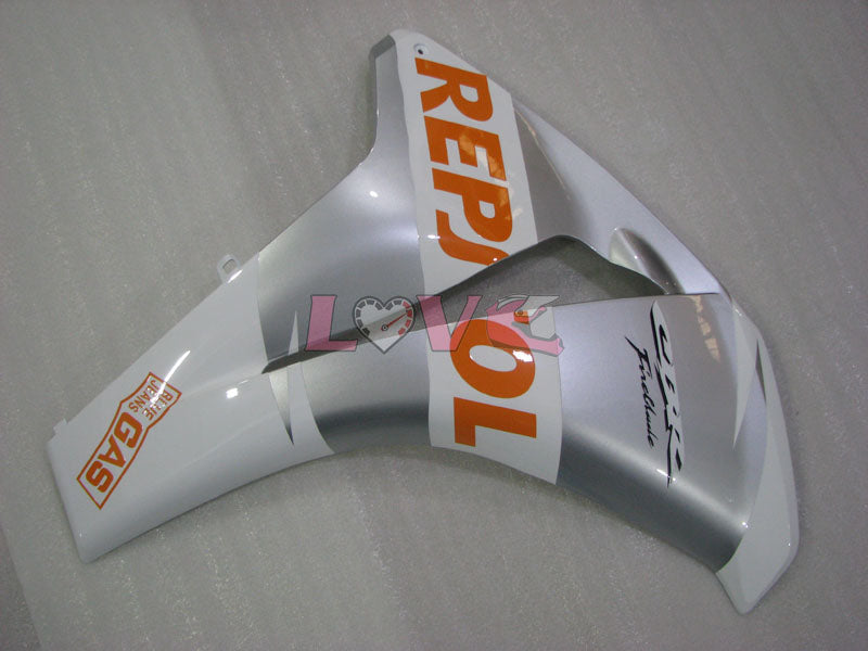 Repsol - White Silver Fairings and Bodywork For 2008-2011 CBR1000RR #LF4337