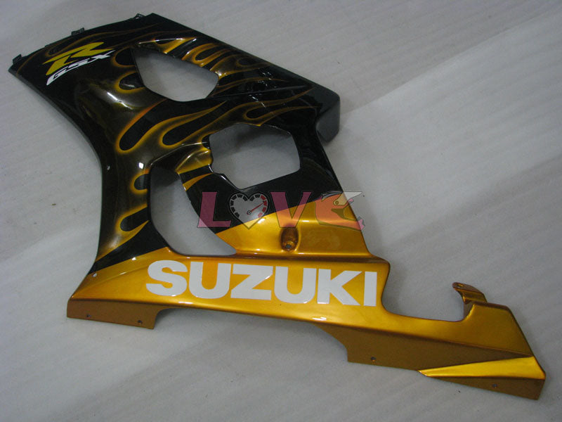 Flame - Yellow Black Fairings and Bodywork For 2003-2004 GSX-R1000 #LF6027