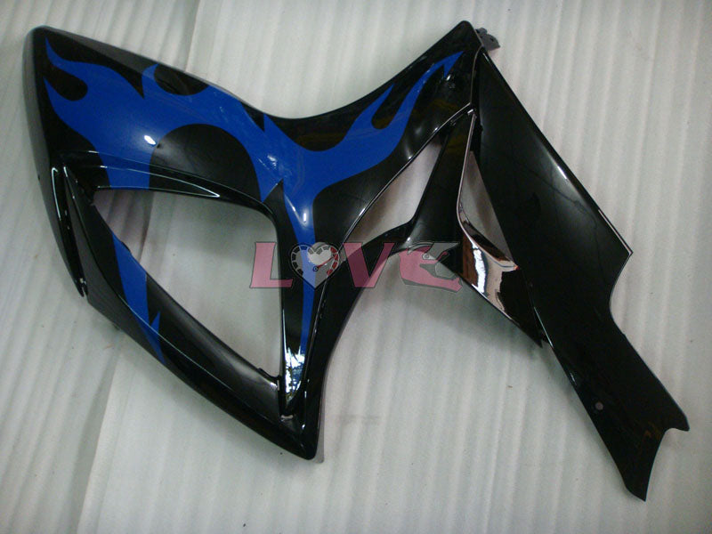 Flame - Blue Black Fairings and Bodywork For 2006-2007 GSX-R750 #LF6546