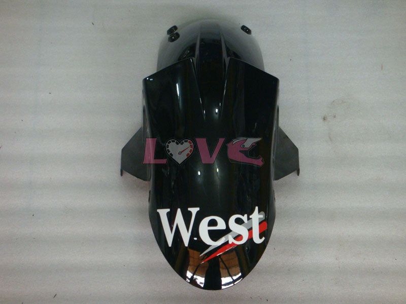 West - White Black Fairings and Bodywork For 2005-2006 NINJA ZX-6R #LF3304