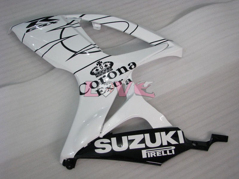 Corona - White Black Fairings and Bodywork For 2006-2007 GSX-R750 #LF6564