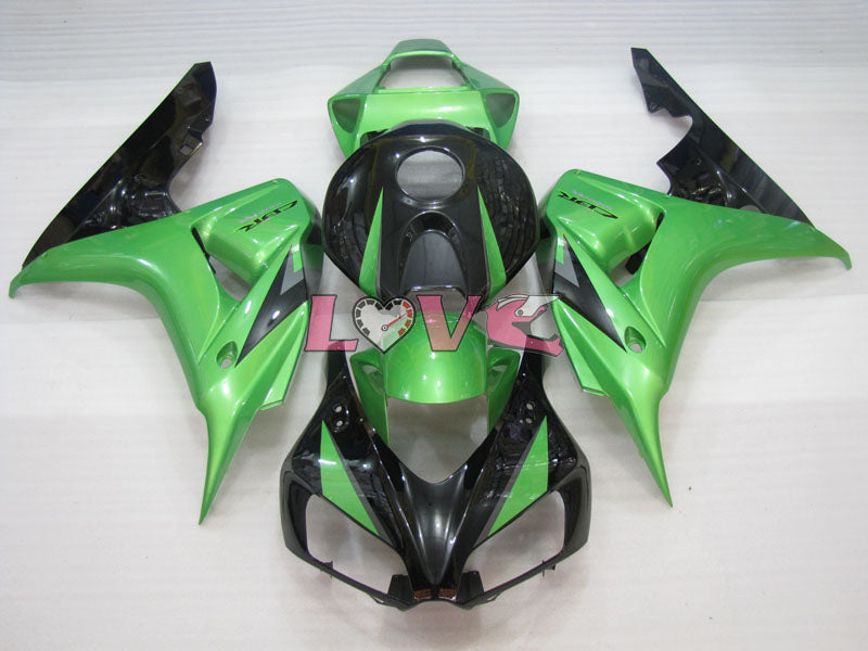Factory Style - Green Black Fairings and Bodywork For 2006-2007 CBR1000RR #LF4379