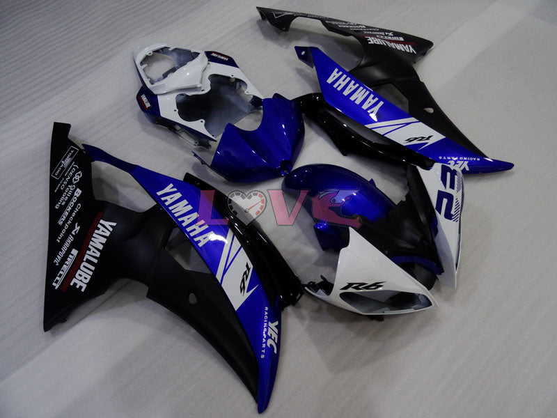 Factory Style - Blue White Black Fairings and Bodywork For 2008-2016 YZF-R6 #LF3397