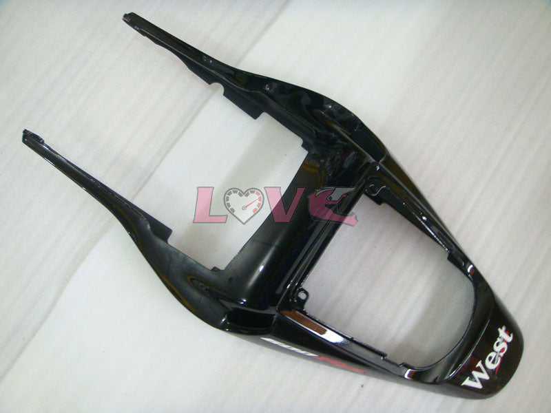 West - White Black Fairings and Bodywork For 2003-2004 CBR600RR #LF4449