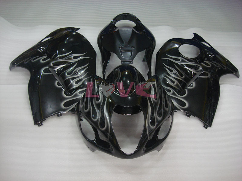 Flame - Black Fairings and Bodywork For 1999-2007 Hayabusa #LF3750