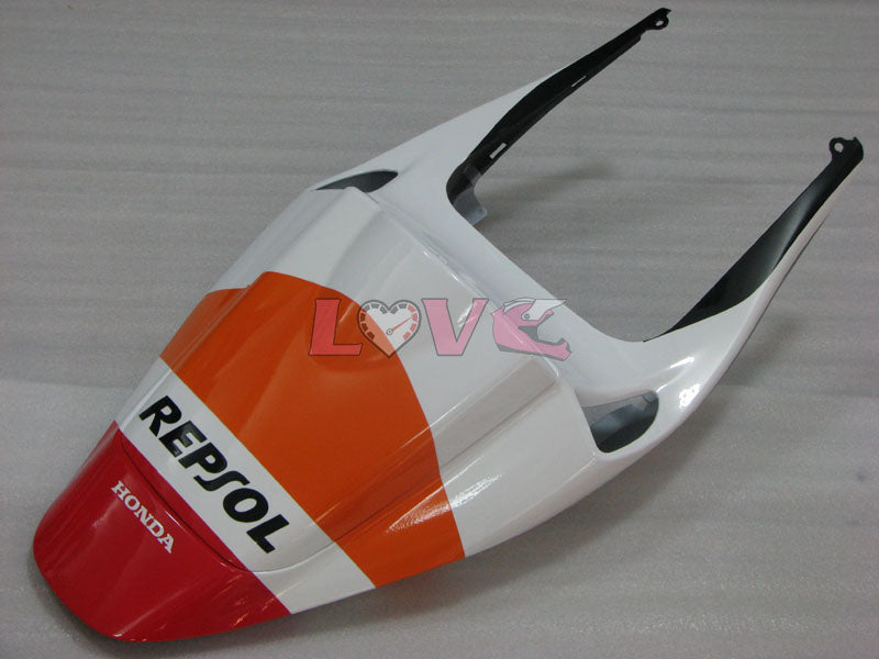 Repsol - Red Orange White Fairings and Bodywork For 2005-2006 CBR600RR #LF4442