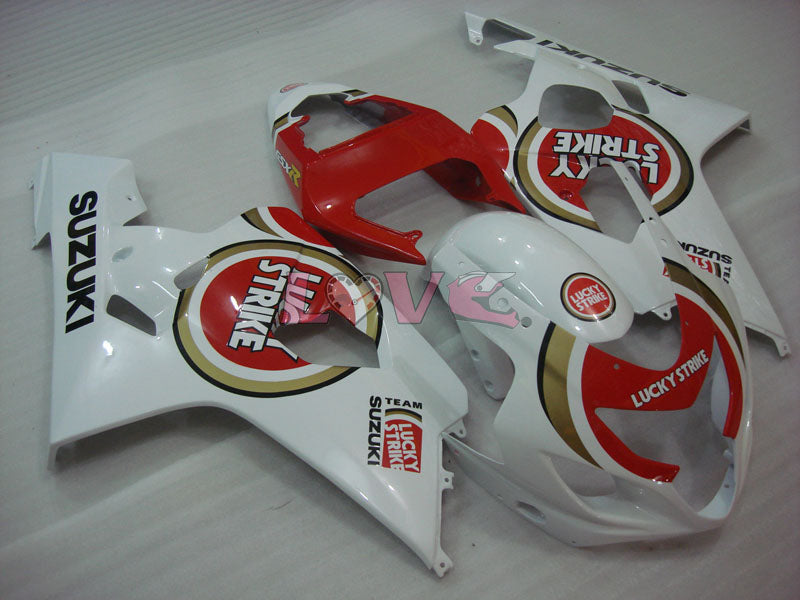 Lucky Strike - Red White Fairings and Bodywork For 2004-2005 GSX-R600 #LF6634