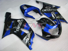 Factory Style - Blue Black Fairings and Bodywork For 2000-2002 GSX-R1000 #LF4160