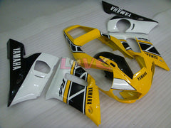 Factory Style - Yellow White Fairings and Bodywork For 1998-2002 YZF-R6 #LF3338