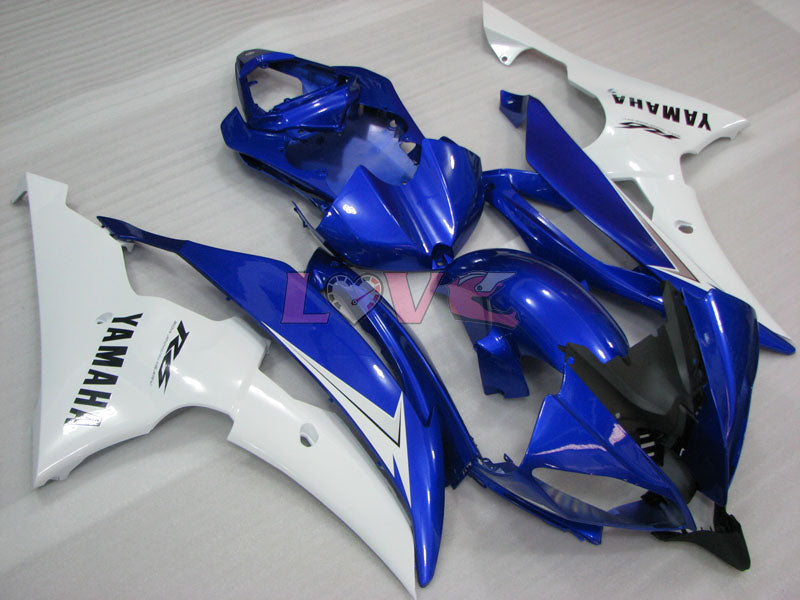 Factory Style - Blue White Fairings and Bodywork For 2008-2016 YZF-R6 #LF3405