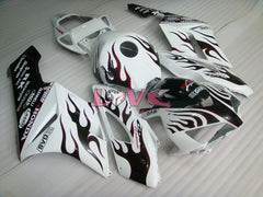 Flame - Red White Fairings and Bodywork For 2004-2005 CBR1000RR #LF7334