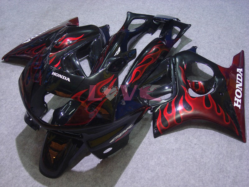 Flame - Red Black Fairings and Bodywork For 1997-1998 CBR600F3 #LF5085