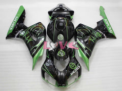 BACARDI - Green Black Fairings and Bodywork For 2006-2007 CBR1000RR #LF4383