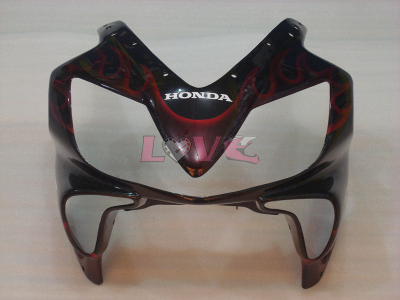 Flame - Red Black Fairings and Bodywork For 2004-2007 CBR600F4i #LF4500
