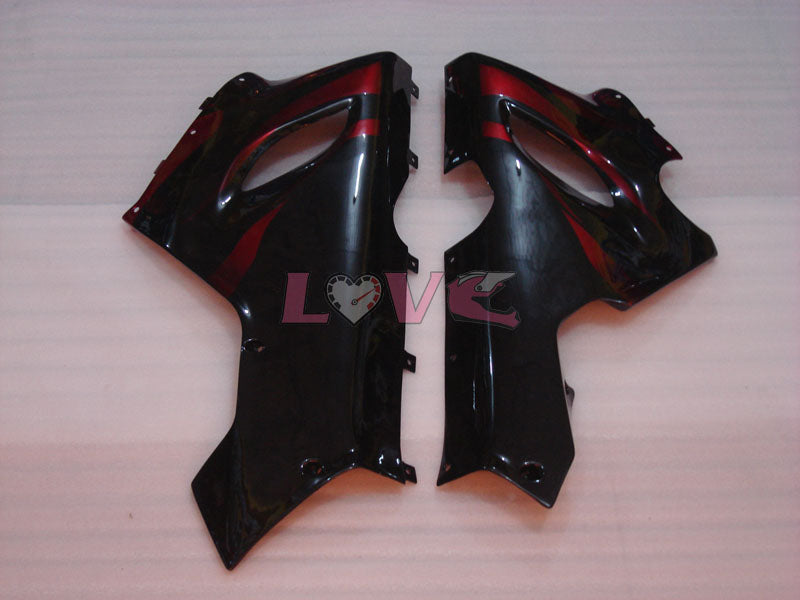 Flame - Red Black Fairings and Bodywork For 2005-2006 NINJA ZX-6R #LF5995