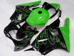 Flame - Green Black Fairings and Bodywork For 2000-2001 NINJA ZX-12R #LF4890
