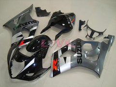 Factory Style - Black Silver Fairings and Bodywork For 2003-2004 GSX-R1000 #LF5971