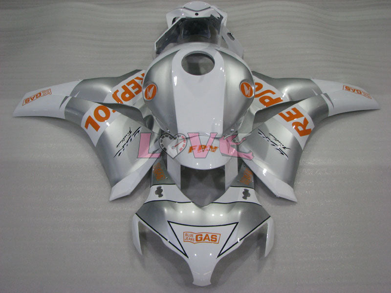 Repsol - White Silver Fairings and Bodywork For 2008-2011 CBR1000RR #LF4337