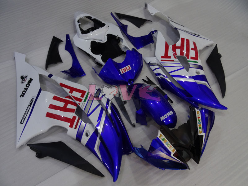 FIAT - Blue White Fairings and Bodywork For 2008-2016 YZF-R6 #LF3392