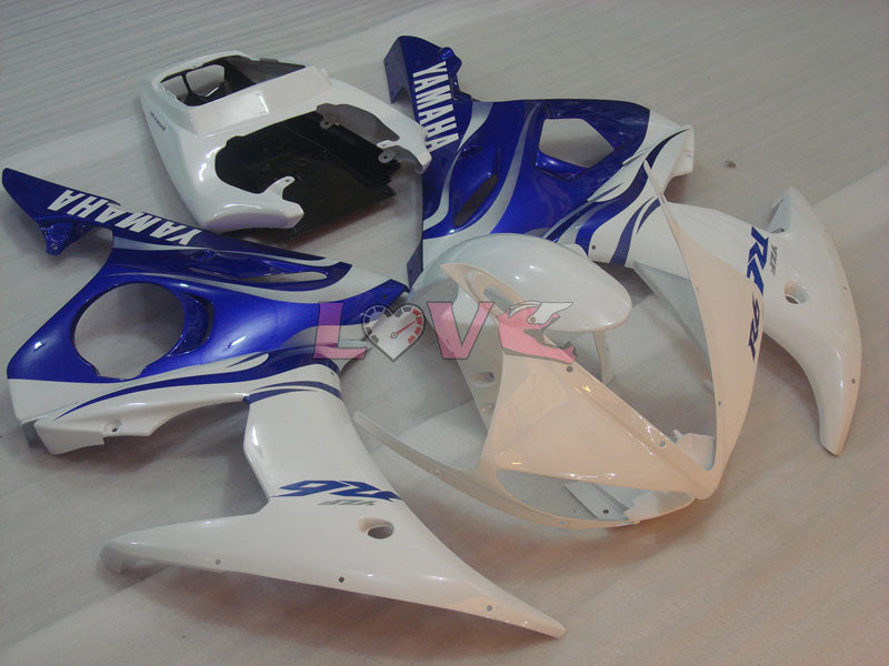 Factory Style - Blue White Fairings and Bodywork For 2005 YZF-R6 #LF3520