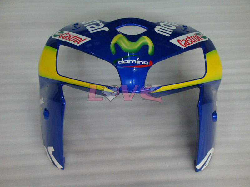 Movistar - Yellow Blue Fairings and Bodywork For 2005-2006 CBR600RR #LF4431