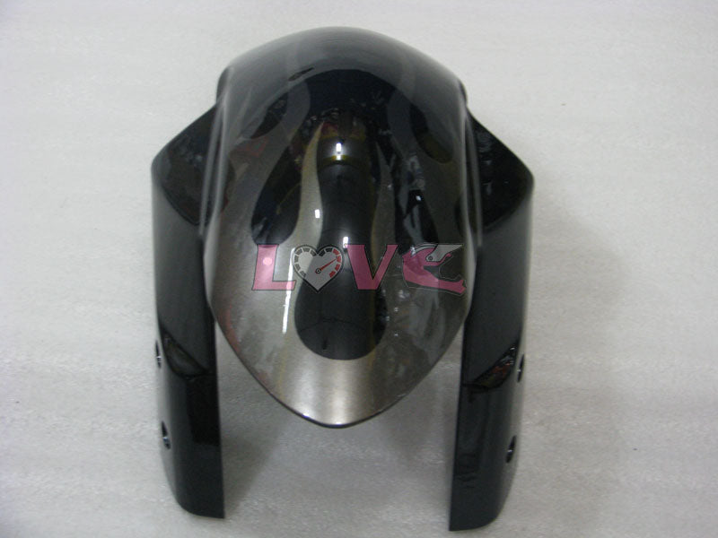 Flame - Black Silver Fairings and Bodywork For 2006-2007 GSX-R600 #LF6354