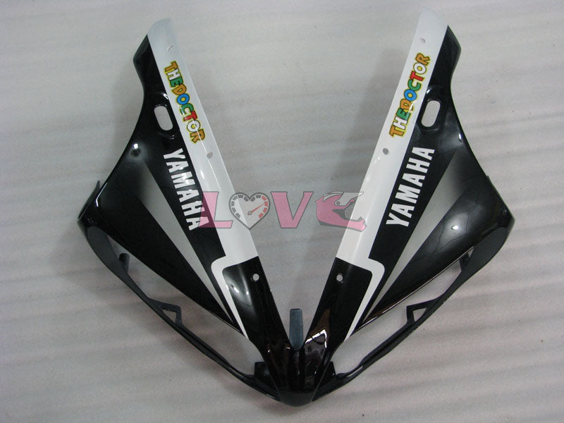 FIAT - White Black Fairings and Bodywork For 2004-2006 YZF-R1 #LF3712