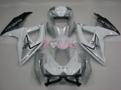 Factory Style - White Grey Fairings and Bodywork For 2008-2010 GSX-R600 #LF3951
