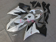 Factory Style - White Black Fairings and Bodywork For 2013-2014 Daytona 675 #LF3046