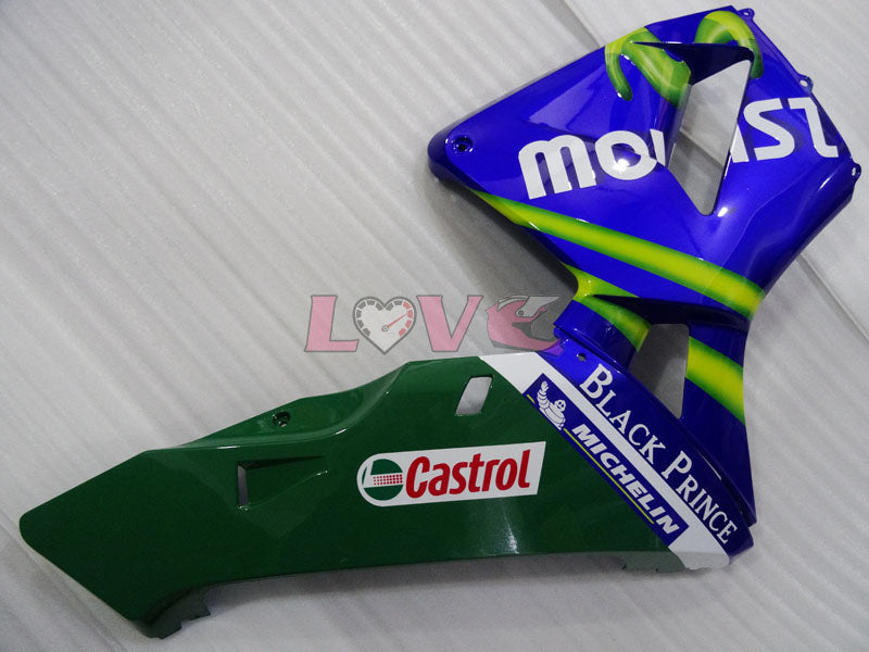 Movistar - Yellow Blue Fairings and Bodywork For 2003-2004 CBR600RR #LF4453