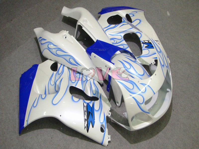 Flame - Blue White Fairings and Bodywork For 1996-1999 GSX-R750 #LF4953