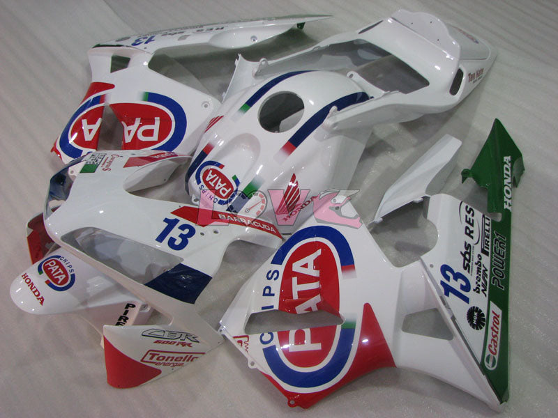 PATA - Red White Fairings and Bodywork For 2003-2004 CBR600RR #LF4457