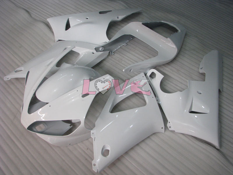 No sticker / decal Factory Style - White Fairings and Bodywork For 2000-2001 YZF-R1 #LF3625