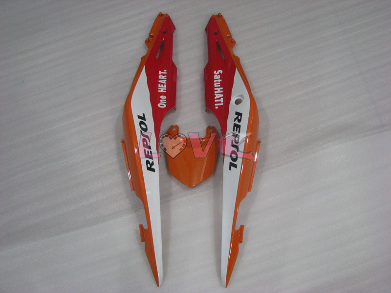 Repsol - Red Orange Black Fairings and Bodywork For 2013-2015 CBR500R #LF4631