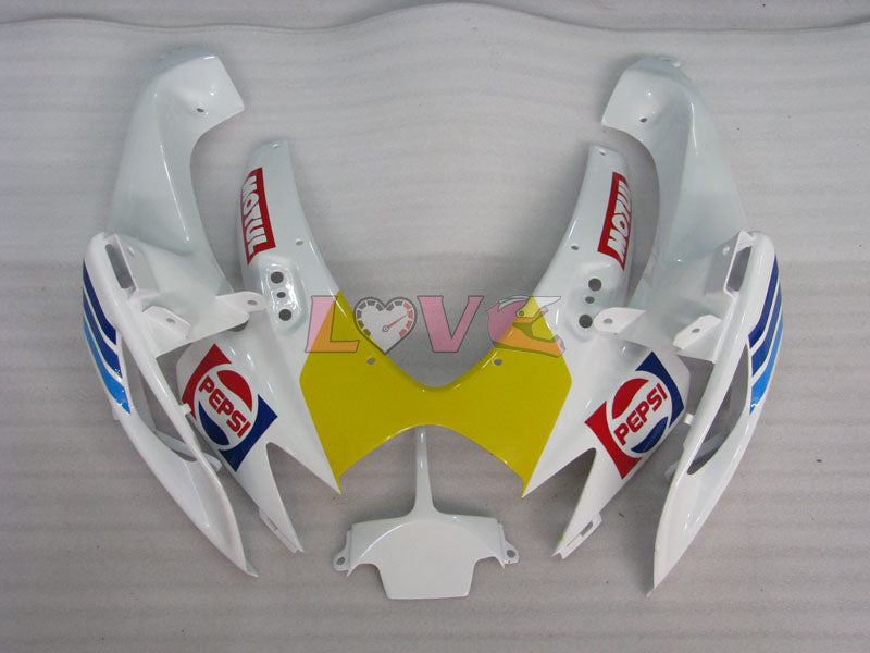 MICHELIN MOTUL PEPSI - Yellow White Fairings and Bodywork For 2006-2007 GSX-R600 #LF6261