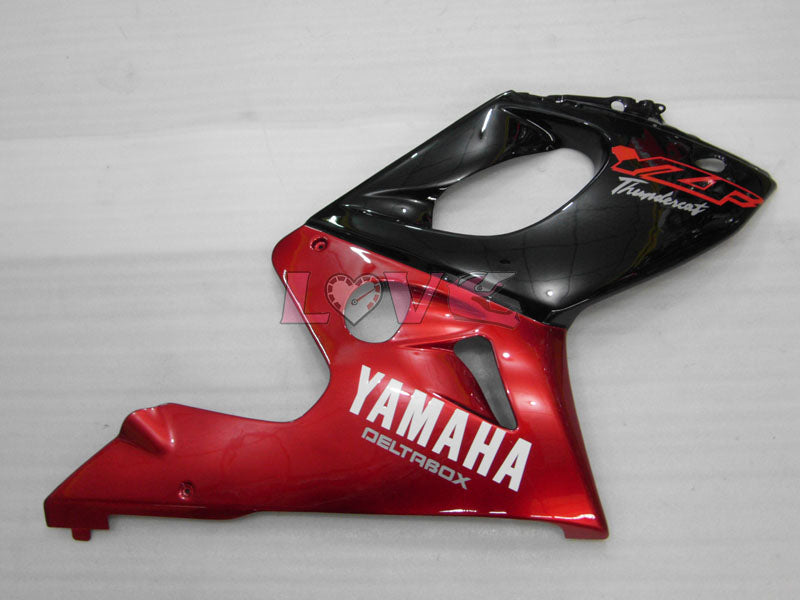 No sticker / decal Factory Style - Red wine Black Fairings and Bodywork For 1997-2007 YZF600R #LF7936