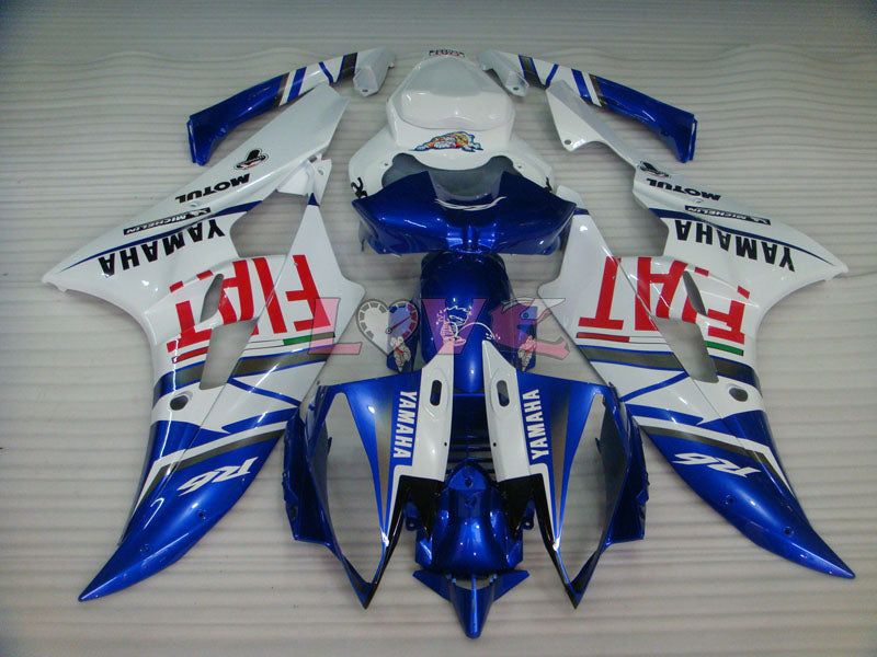 FIAT MOTUL - Blue White Fairings and Bodywork For 2006-2007 YZF-R6 #LF3443